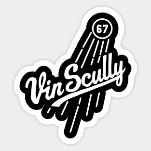 Vin Scully Microphone Sticker